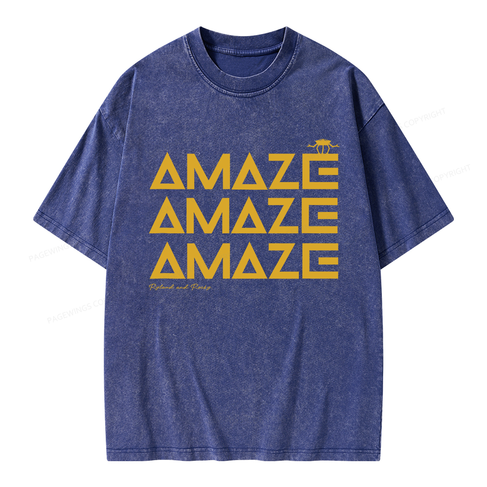 Pagewings Amaze Unisex Washed T-shirt