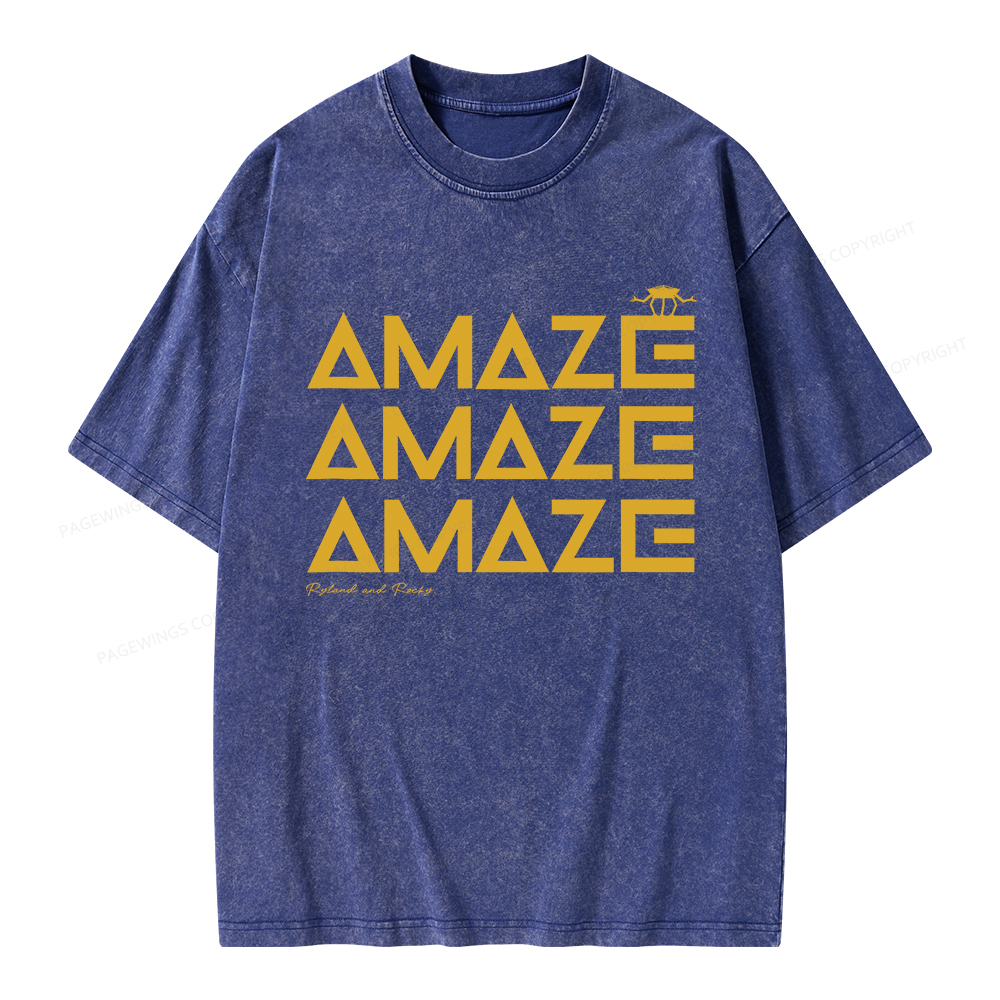 Pagewings Amaze Unisex Washed T-shirt