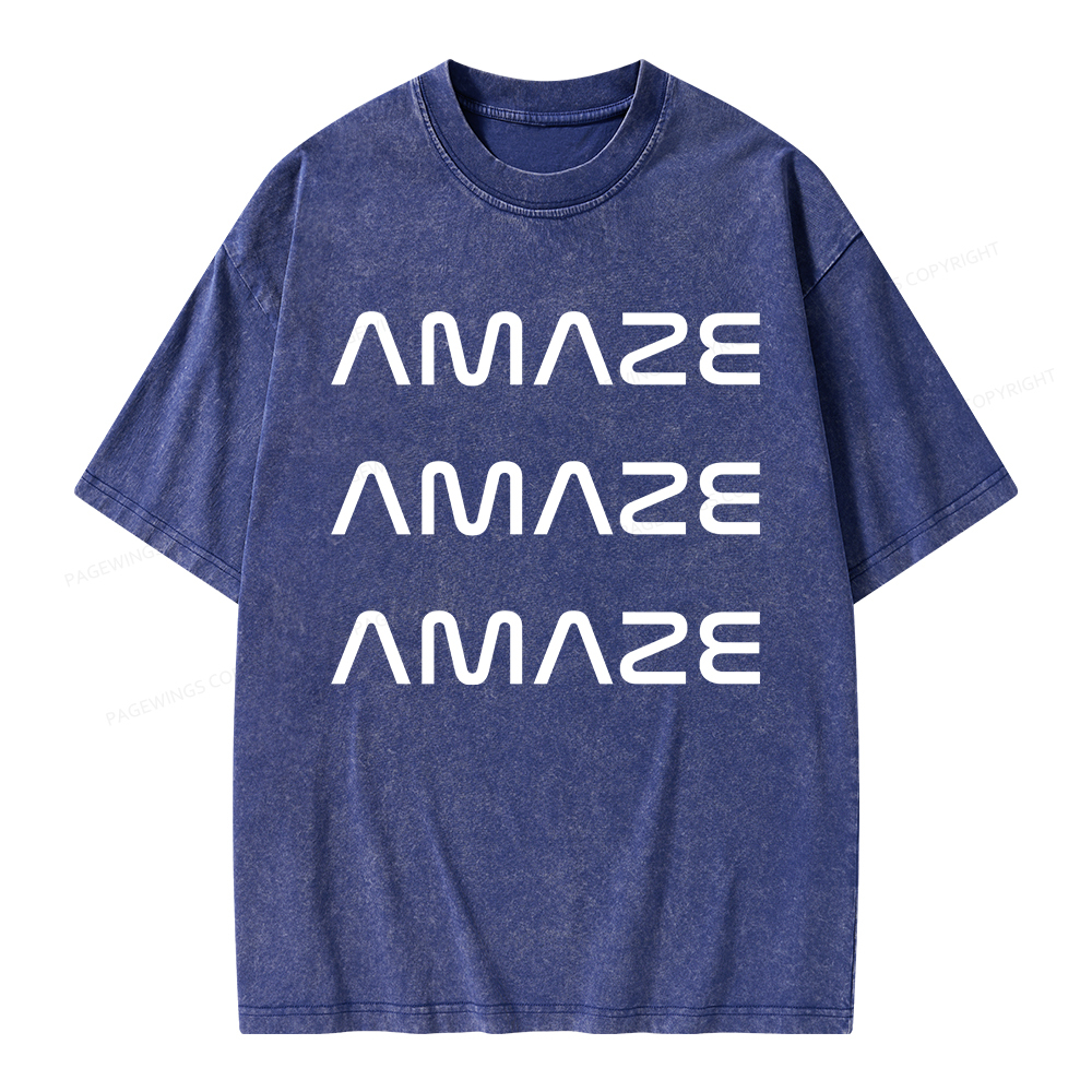 Pagewings Amaze Unisex Washed T-shirt