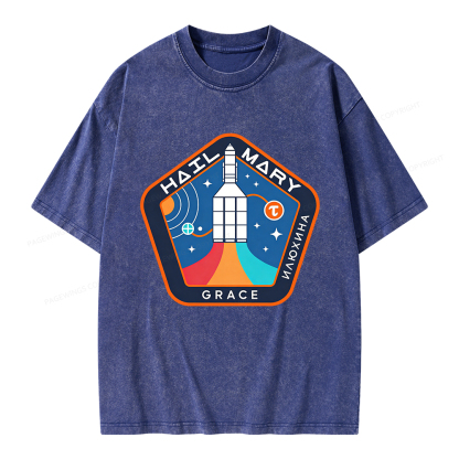 Pagewings Read Sci-Fi Unisex Washed T-shirt