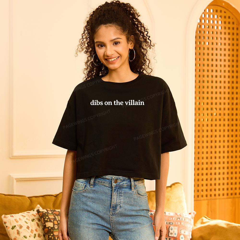 Pagewings Dibs On The Villain Women Crop Tops