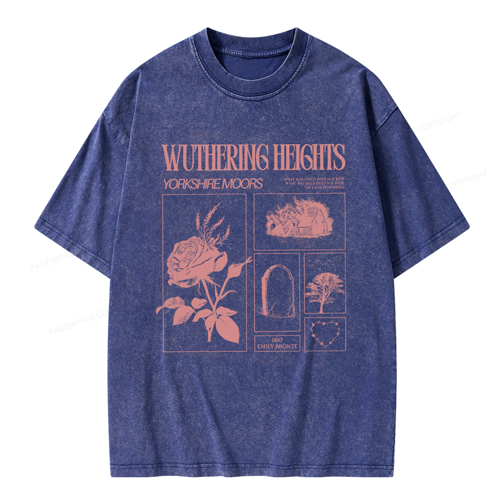 Pagewings Literary Quote Unisex Washed T-shirt