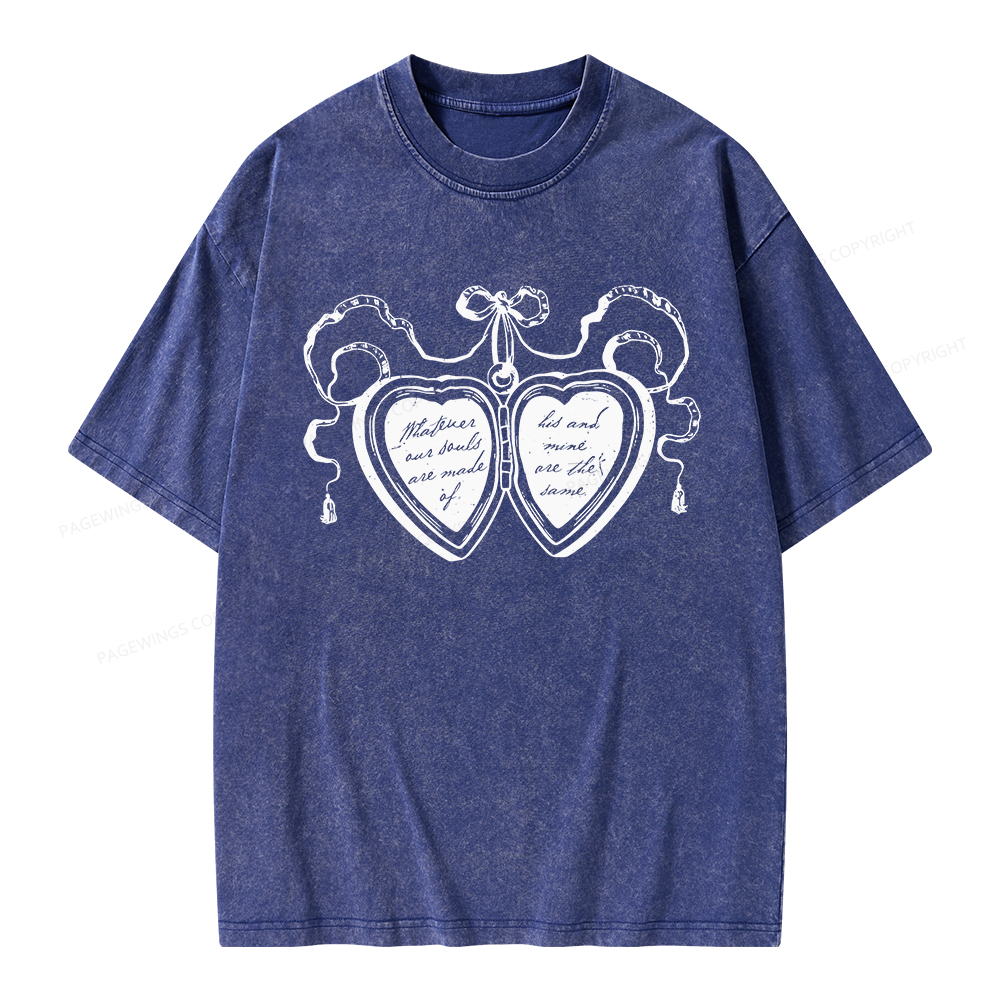 Pagewings Whatever Our Souls Are Made Of Unisex Washed T-shirt