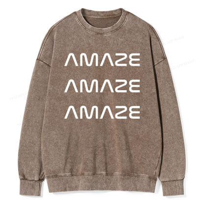 Pagewings Amaze Unisex Washed Sweatshirt