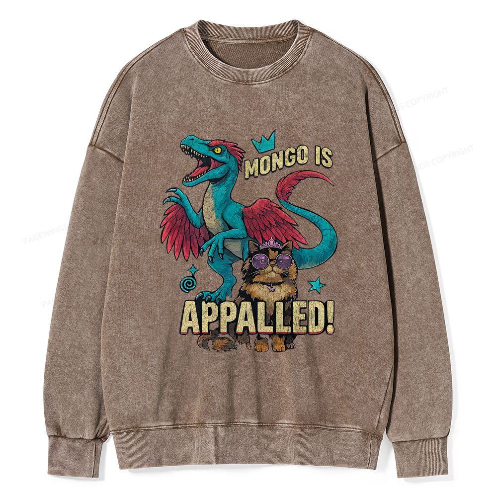 Pagewings Mongo Is Appalled Unisex Washed Sweatshirt