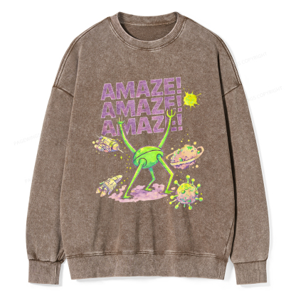 Pagewings Amaze Unisex Washed Sweatshirt