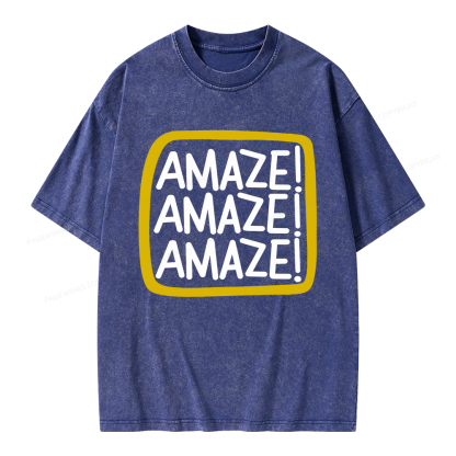Pagewings Amaze Unisex Washed T-shirt