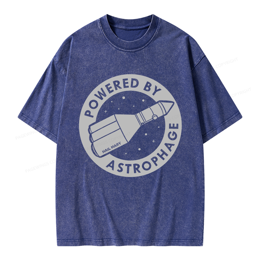 Pagewings Powered By Astrophage Unisex Washed T-shirt
