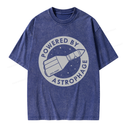 Pagewings Powered By Astrophage Unisex Washed T-shirt