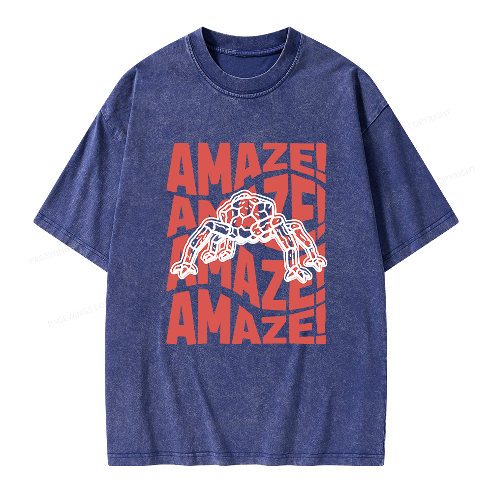Pagewings Amaze Space Unisex Washed T-shirt