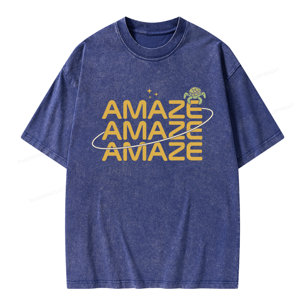 Pagewings Amaze Unisex Washed T-shirt