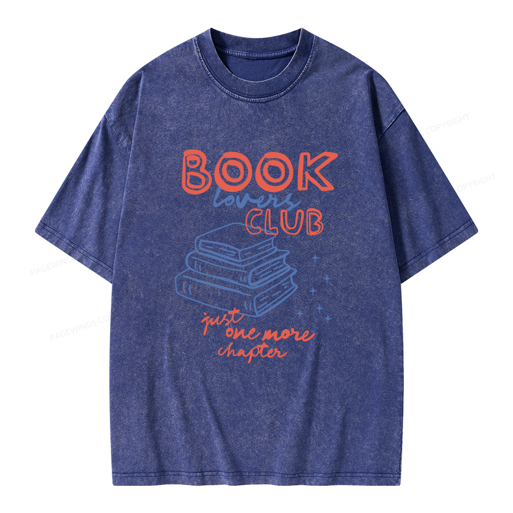 Pagewings Book Lovers Club Unisex Washed T-shirt