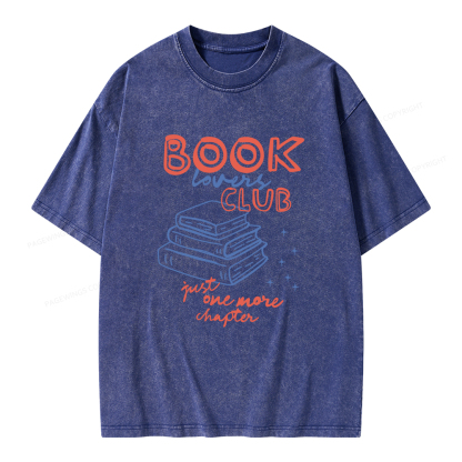 Pagewings Book Lovers Club Unisex Washed T-shirt