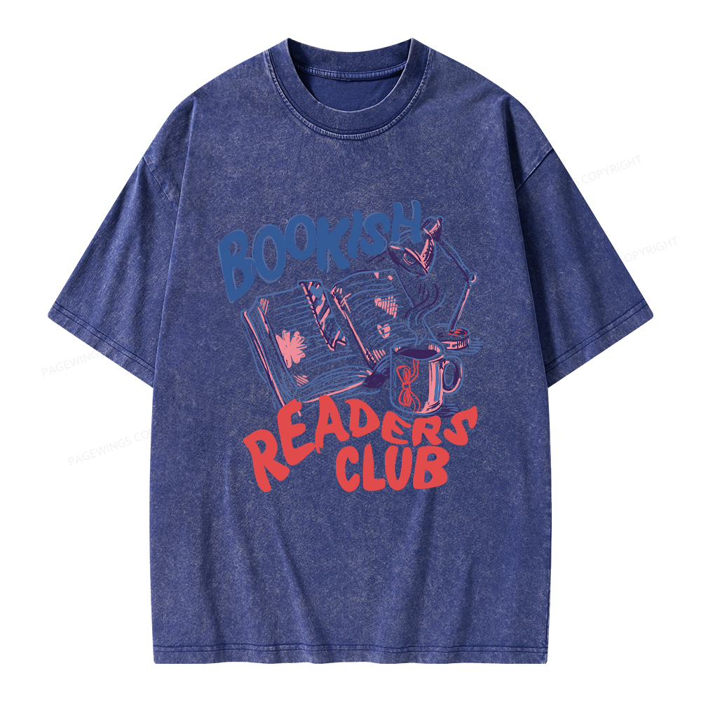 Pagewings Bookish Readers Club Unisex Washed T-shirt