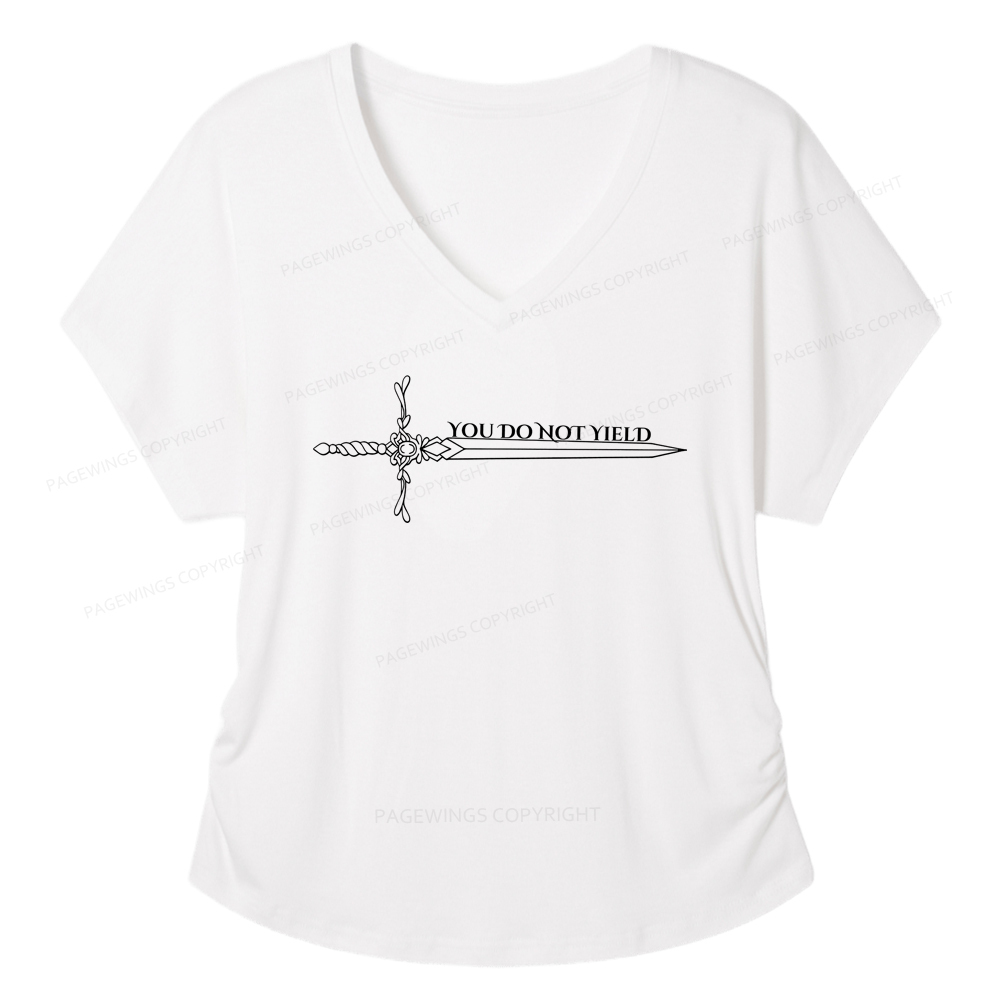 Pagewings You Do Not Yield Women's Modal V-neck T-shirt  