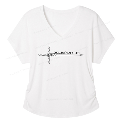 Pagewings You Do Not Yield Women's Modal V-neck T-shirt  