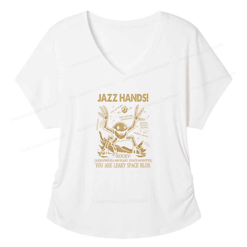 Pagewings You Sleep I Watch Women's Modal V-neck T-shirt  