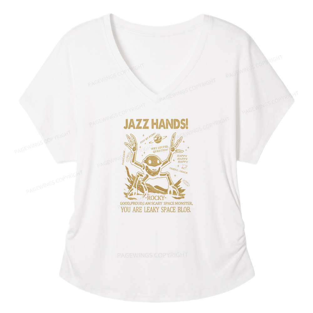 Pagewings You Sleep I Watch Women's Modal V-neck T-shirt  