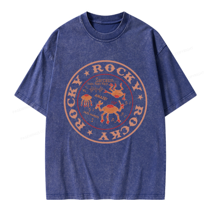Pagewings Vintage Rocky Unisex Washed T-shirt