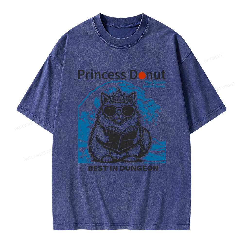 Pagewings Princess Donut Unisex Washed T-shirt
