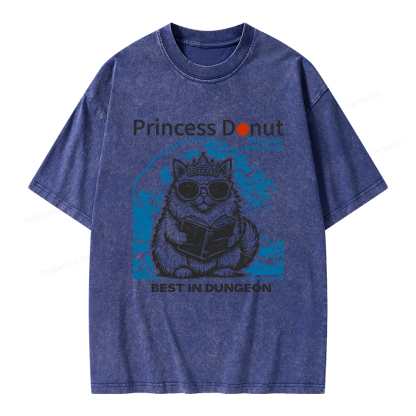 Pagewings Princess Donut Unisex Washed T-shirt