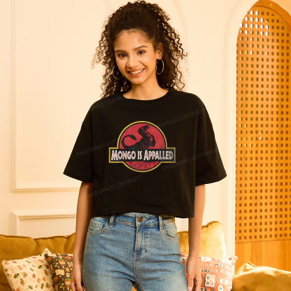 Pagewings Mongo Is Appalled Women Crop Tops