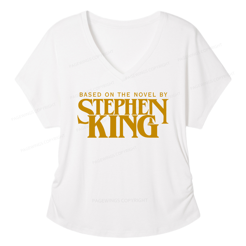 Pagewings Based On A Novel By Horror Writer Women's Modal V-neck T-shirt  