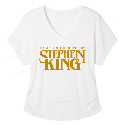 Pagewings Based On A Novel By Horror Writer Women's Modal V-neck T-shirt  