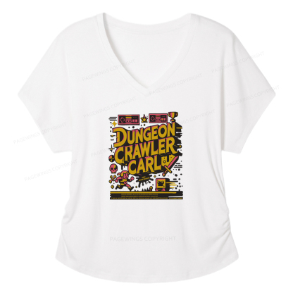 Pagewings Book New Achievement Soft Women's Modal V-neck T-shirt