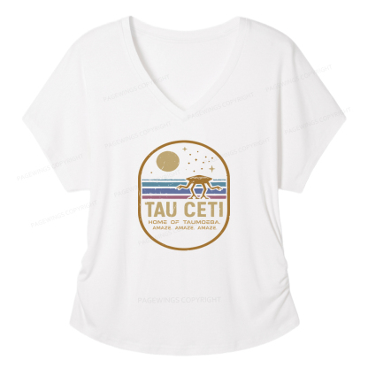 Pagewings Amaze Women's Modal V-neck T-shirt  