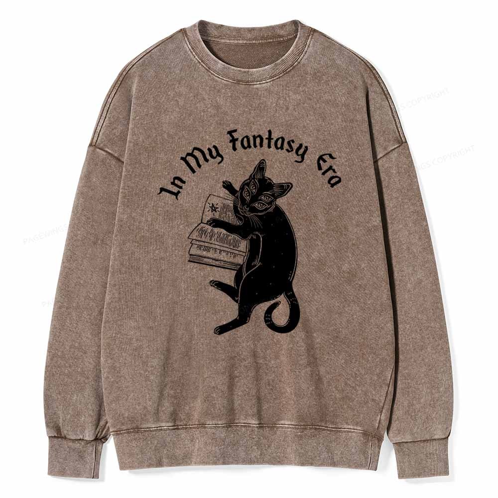 Pagewings In My Fantasy Era Unisex Washed Sweatshirt