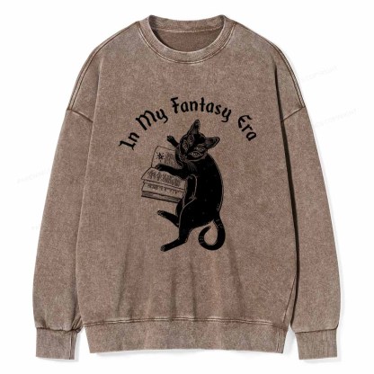 Pagewings In My Fantasy Era Unisex Washed Sweatshirt