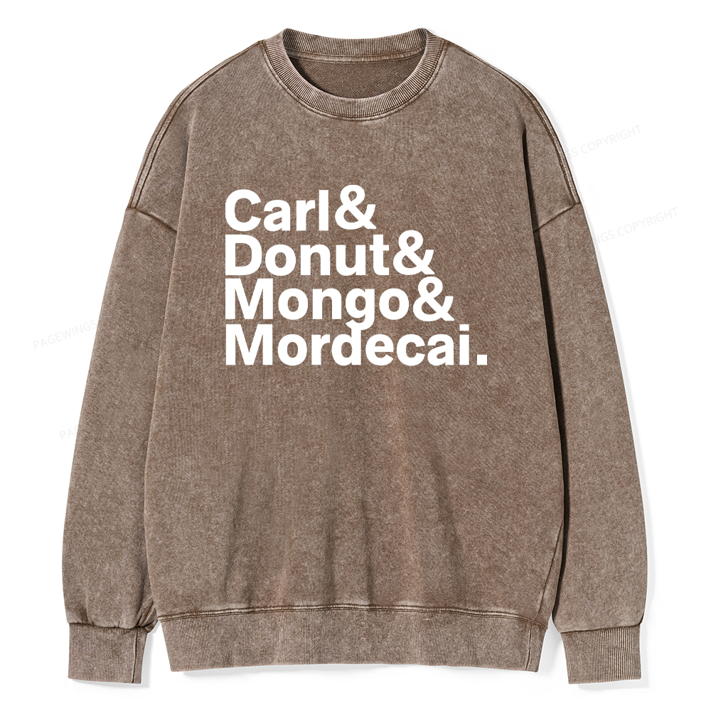 Pagewings Sci-Fi Book Lover Unisex Washed Sweatshirt