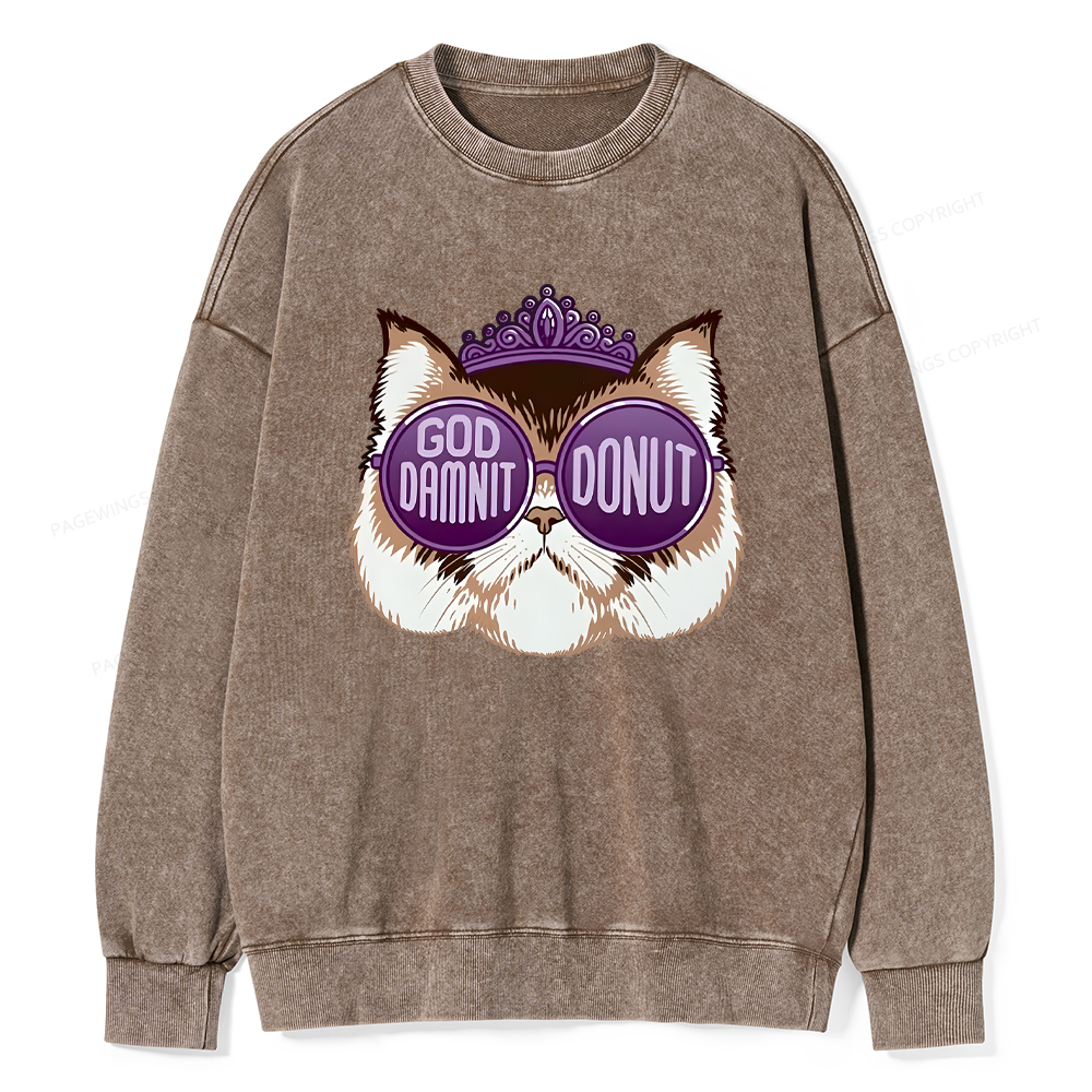 Pagewings Sci-Fi Book Lover Unisex Washed Sweatshirt