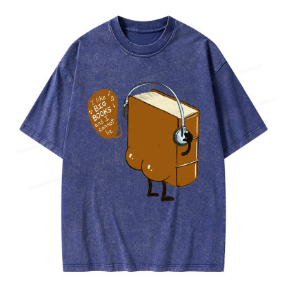 Pagewings Big Books Unisex Washed T-shirt