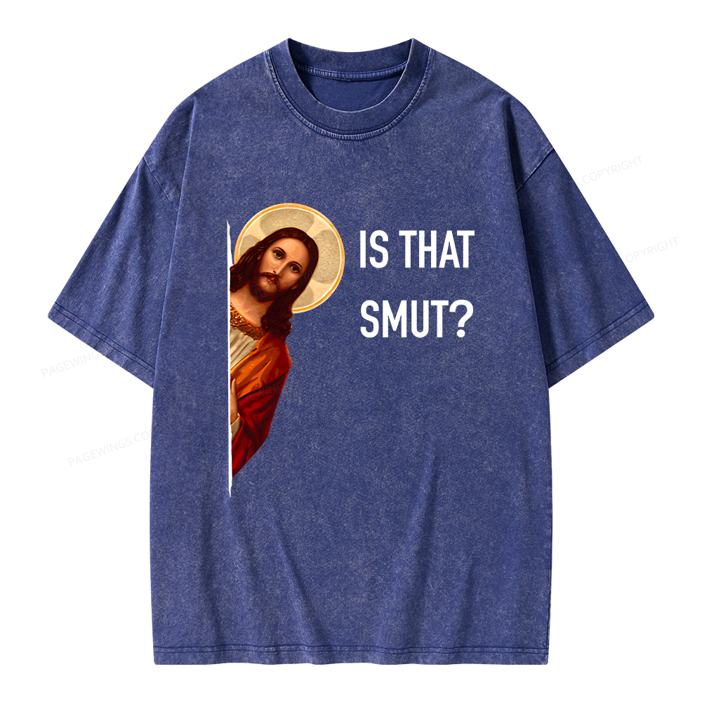 Pagewings Is That Smut Unisex Washed T-shirt