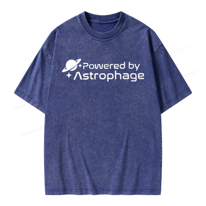 Pagewings Powered By Astrophag Unisex Washed T-shirt