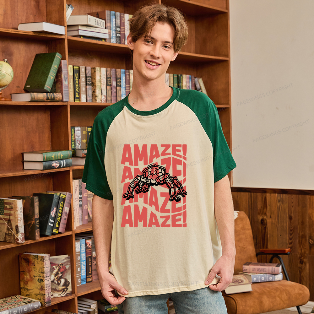 Pagewings Space Raglan T-shirt