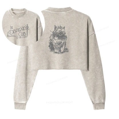 Pagewings The Desperado Club Washed Crop Sweatshirt