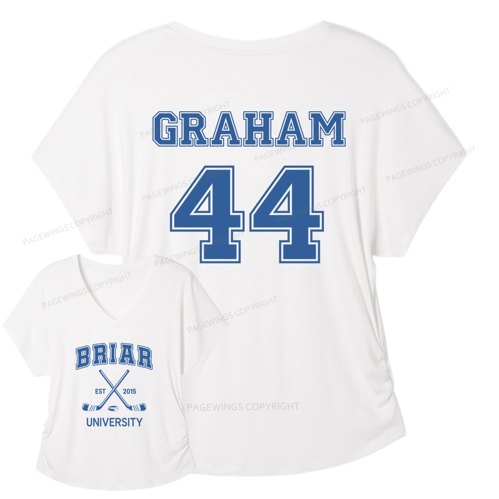 Pagewings Hockey Romance Soft Women's Modal V-neck T-shirt