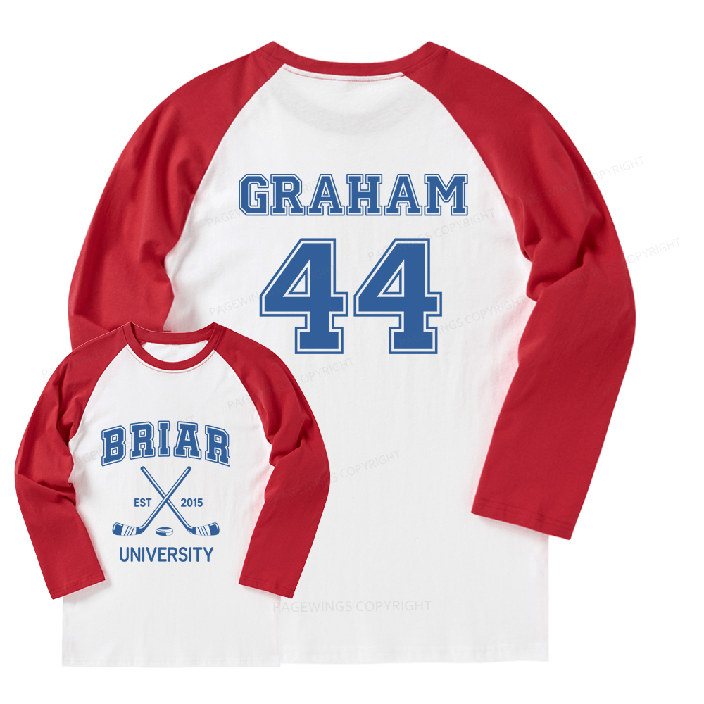 Pagewings Hockey Romance Long Sleeve Raglan T-shirt