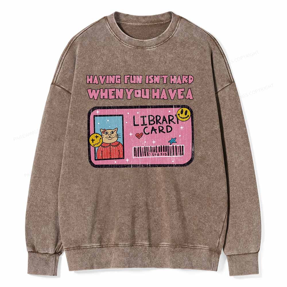 Pagewings Do You Even Read Unisex Washed Sweatshirt