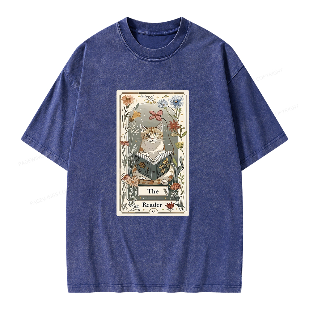 Pagewings The Reader Unisex Washed T-shirt