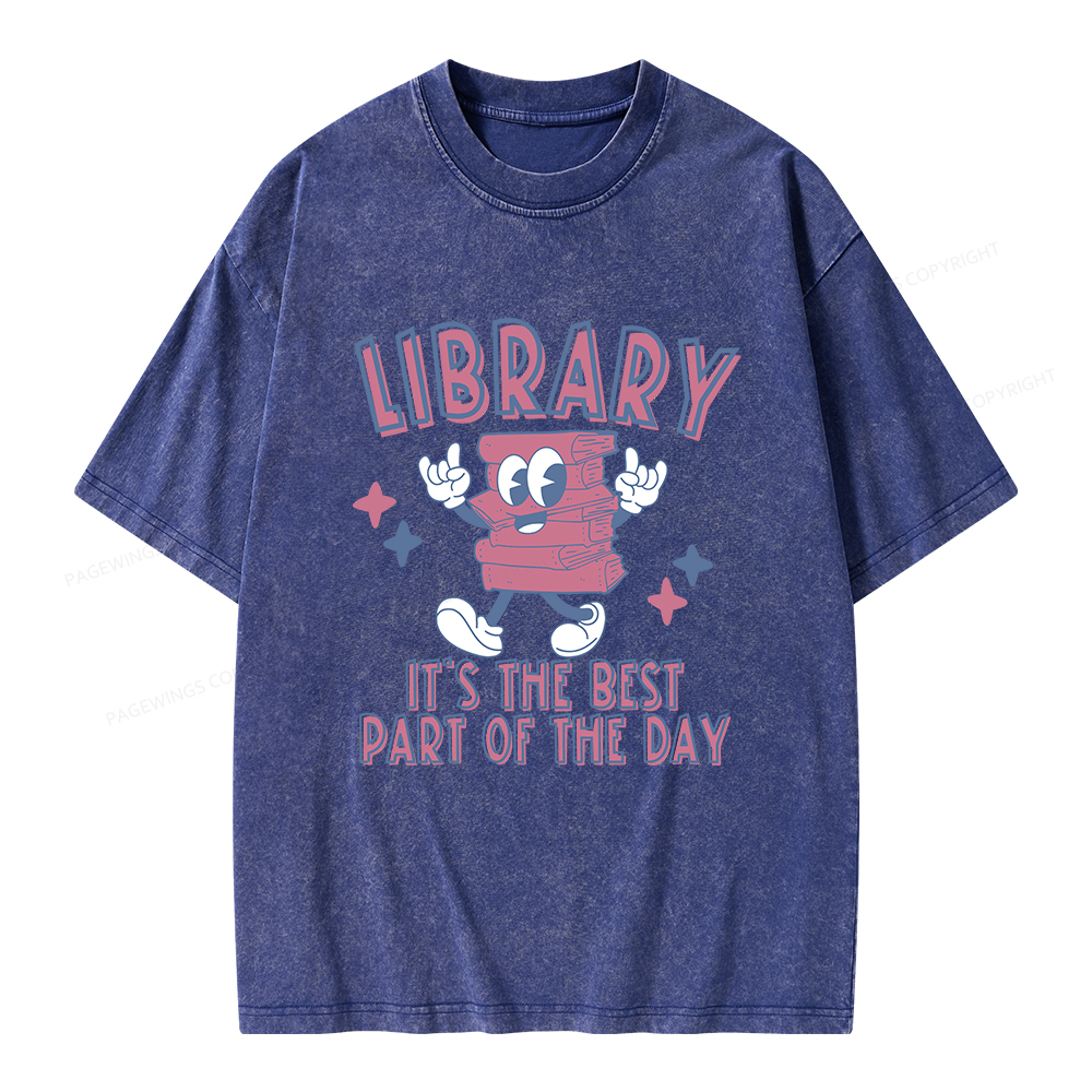 Pagewings It's The Best Part Of The Day Unisex Washed T-shirt