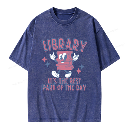 Pagewings It's The Best Part Of The Day Unisex Washed T-shirt