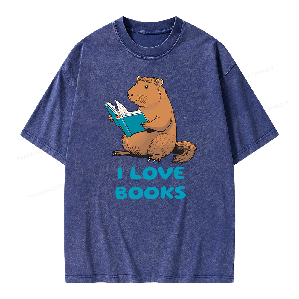 [Copy]Pagewings Week and Library Unisex Washed T-shirt