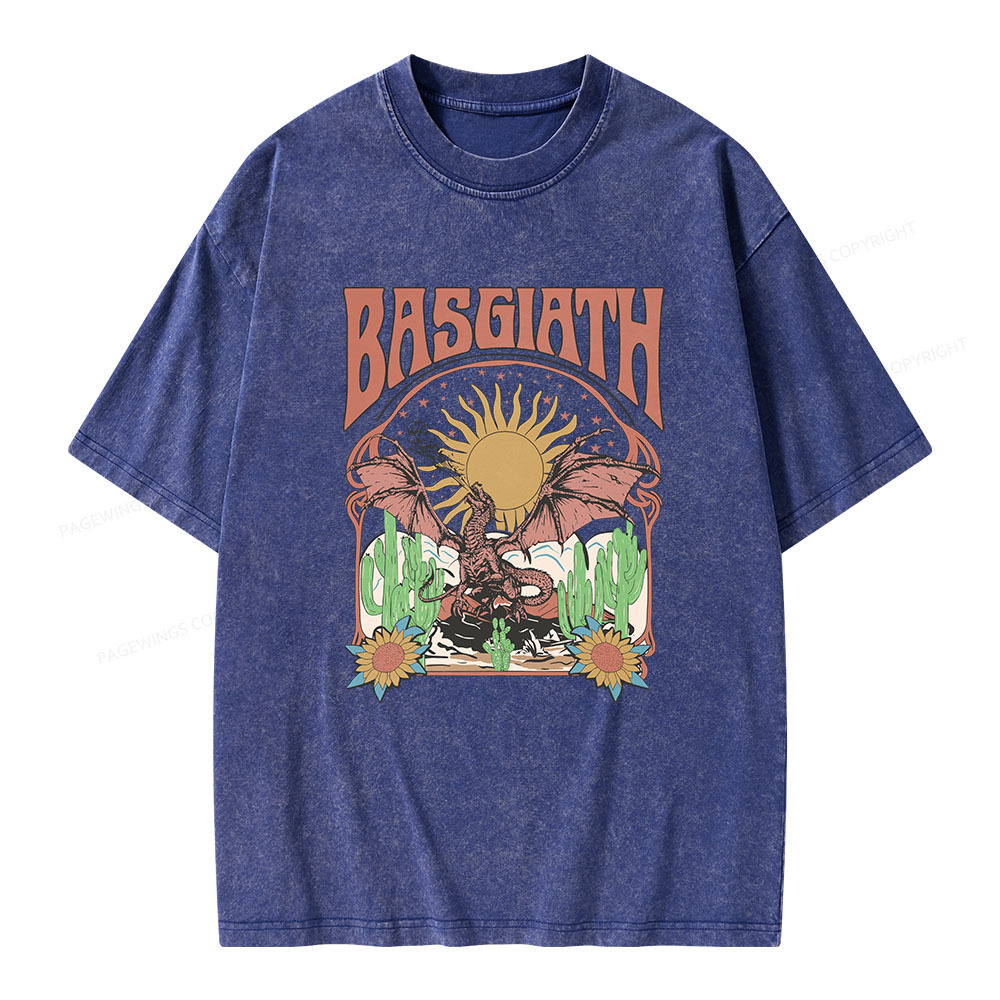 Pagewings Basgiath War College Dragon Rider Unisex Washed T-shirt