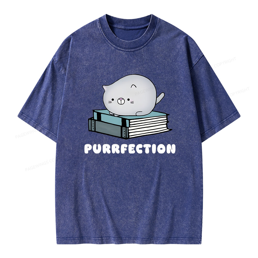 Pagewings Purrfection Unisex Washed T-shirt