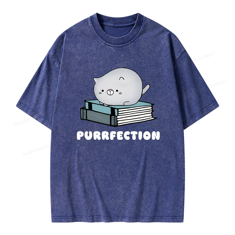 Pagewings Purrfection Unisex Washed T-shirt