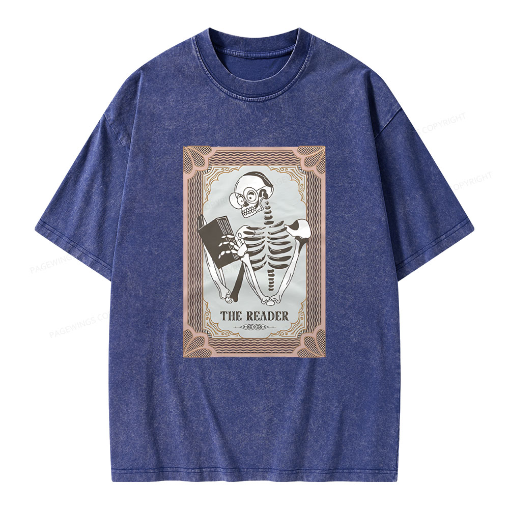 Pagewings The Reader Unisex Washed T-shirt